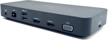 Jungčių stotelė i-Tec 10-in-1 Docking Station, juoda