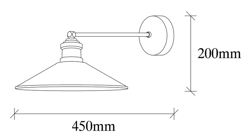 Lampa sienas Opviq Dodo 3101, 40 W, E27