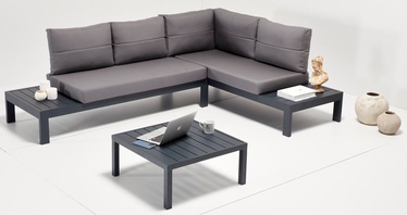 Комплект уличной мебели Kalune Design Verona, черный/серый, 4 места