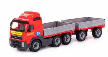Rotaļlietu smagā tehnika Polesie Truck Volvo 9487, sarkana/pelēka