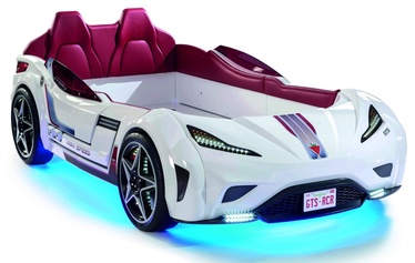 Детская кровать Kalune Design GTS Carbed 813CLK2115, белый/красный, 220 x 127 см