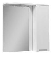 Шкаф для ванной Vento Kvatro Kvatro 70 with mirror, белый, 17 x 70 см x 73.5 см