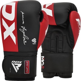 Боксерские перчатки RDX F4 BGR-F4R-12OZ, черный/красный, 12 oz