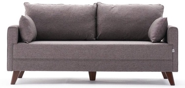 Диван Hanah Home Bella 2-Seat, коричневый, универсальный, 81 x 177 x 85 см