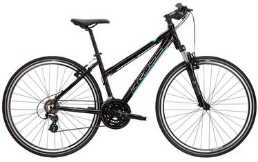 Велосипед Kross KREV2Z28X17W, женские, черный/мятный, 28″