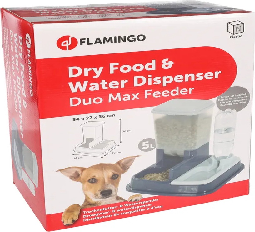 Bļoda barošanai Flamingo Duo Max