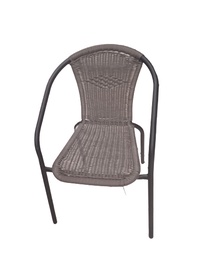 Dārza krēsls Bistro, brūna/melna, 57 cm x 52 cm x 76 cm