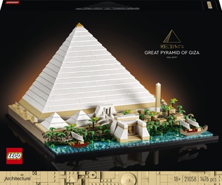 Konstruktors LEGO Architecture Gīzas Lielā piramīda 21058, 1476 gab.