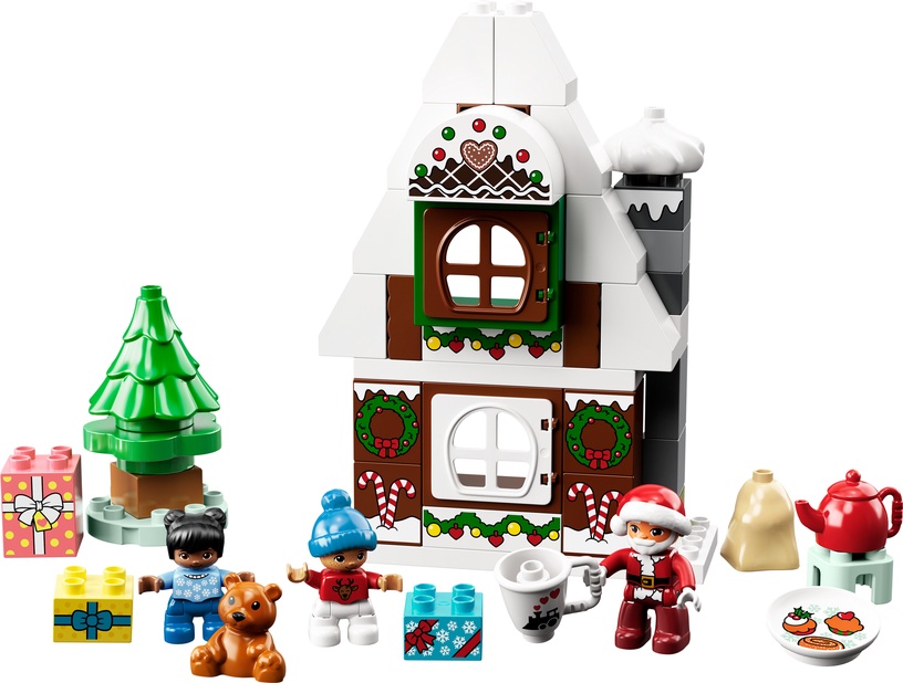 Konstruktors LEGO® DUPLO® Ziemassvētku vecīša piparkūku namiņš 10976, 50 gab.