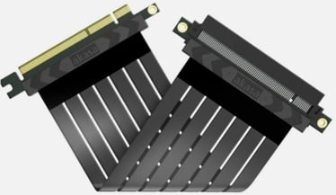 Juhe Akasa Riser Black X2 Mark IV, Premium PCIe 4.0 x16, must, 0.2 m