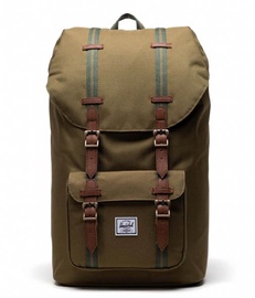 Tūristu mugursoma Herschel Little America 10014-05651, zaļa, 25 l, 15"