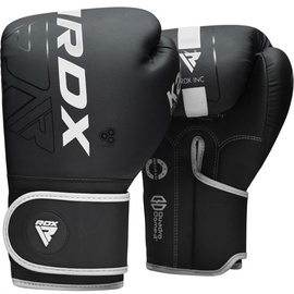 Боксерские перчатки RDX F6 Matte BGR-F6MW-16OZ, белый/черный, 16 oz