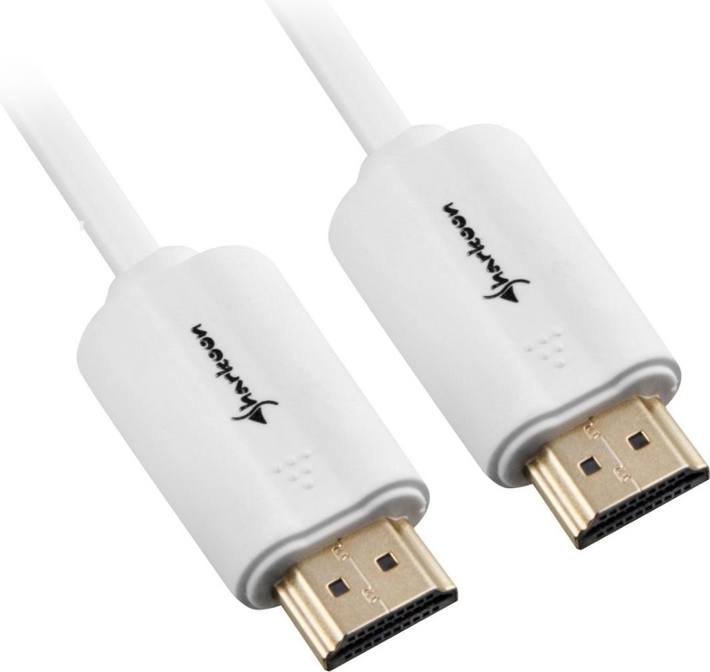 Kaabel Sharkoon HDMI, HDMI, 1 m, valge