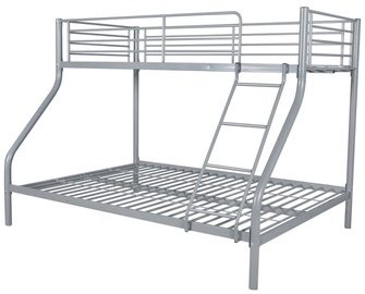 Кровать двухэтажная VLX Metal 242995, серый, 210 x 147.5 см