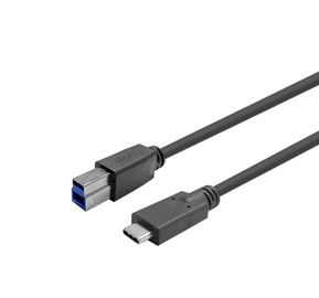 Кабель Vivolink Pro USB Type-C, USB-B, 12.5 м, черный