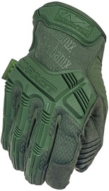 Darba cimdi pirkstaiņi Mechanix Wear M-Pact Olive Drab MPT-60-011, ādas imitācija/neilons/termoplastiska gumija (tpr), olīvzaļa, XL, 2 gab.