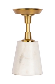Подсвечник Kayoom Fayya 125, мрамор/железо, Ø 10 см, 220 мм, золотой