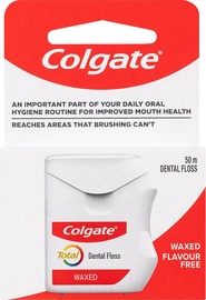 Dantų siūlas Colgate Total Waxed Dental Floss, 50 m