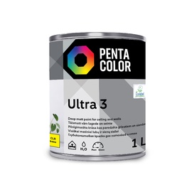 Krāsas pamatne Pentacolor Ultra 3, emulsija, pilnīgi matēta, 1 l
