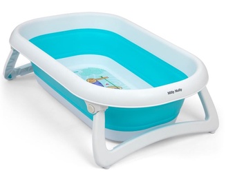 Vaikiška vonelė Milly Mally Foldable Bathtub Aqua, mėlyna/balta, 80 cm