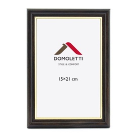 Фоторамка Domoletti 1301111 SPLP1, 15 см x 21 см, коричневый/золотой