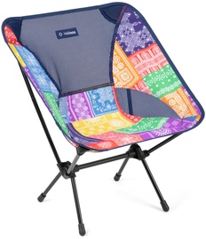 Turistinė kėdė Helinox Chair One Rainbow Bandanna, juoda/įvairių spalvų