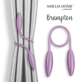 Aizkaru piederumi AmeliaHome Brampton, 38 cm, violeta, 2 gab.