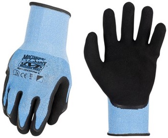 Cimdi pirkstaiņi Mechanix Wear S1CB-03-009, tekstilmateriāls/latekss, zila/melna, L