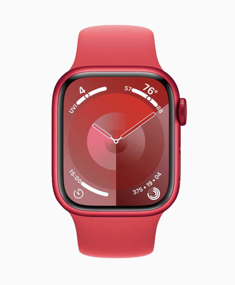 Умные часы Apple Watch Series 9 GPS, 41mm Aluminium Sport Band S/M, красный