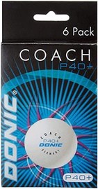 Stalo teniso kamuoliukas Donic DONIC P40+ Coach 1star, 40 mm, 6 vnt.