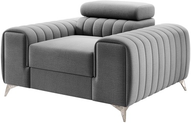 Fotelis Laurence Nube 4, pilkas/šviesiai pilka, 97 cm x 125 cm x 105 cm