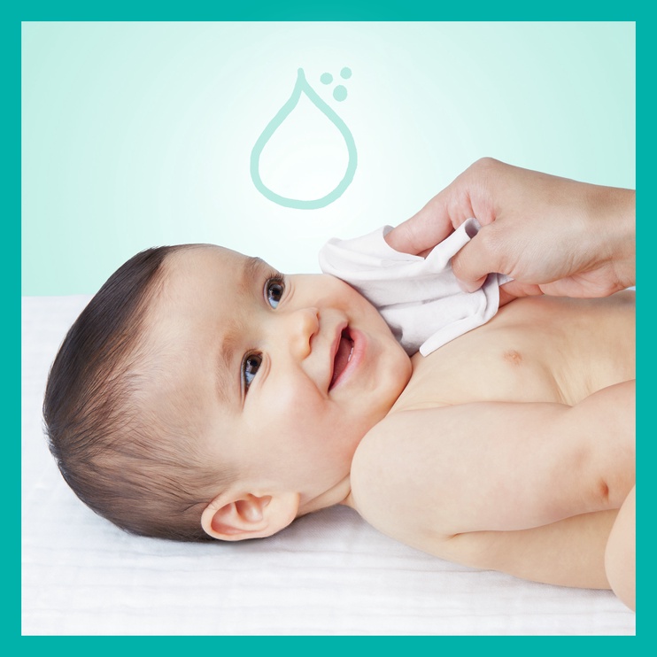Mitrās salvetes Pampers Pure Protection, 756 gab.