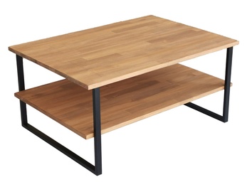 Журнальный столик Kalune Design Neta, дубовый, 85 см x 60 см x 40 см