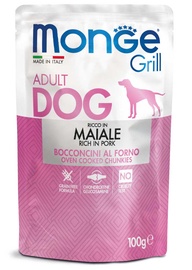 Влажный корм для собак Monge Grill Adult Dog, свинина, 0.1 кг