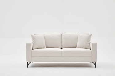 Dīvāns Hanah Home Berlin, melna/krēmkrāsa, 91 x 180 x 83 cm