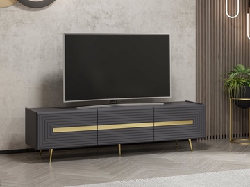 TV-laud Kalune Design Jose, kuldne/antratsiit, 42 cm x 180 cm x 49 cm