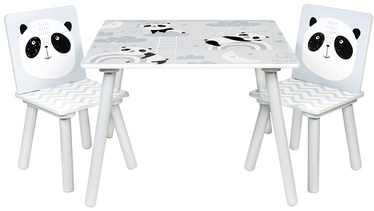 Комплект мебели для детской комнаты Panda 0035, серый