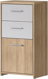 Kummut Domoletti QDRK13-Q45F, valge/puu, 40.3 x 29.6 cm x 77.5 cm