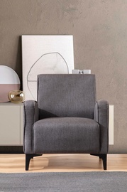 Atzveltnes krēsls Hanah Home Petra 560ARE1739, antracīta, 78 cm x 78 cm x 87 cm