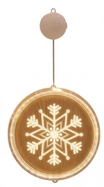 Dekorācija Snowflake 2022Y, 200 mm, 20 LED, caurspīdīga