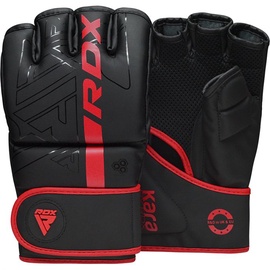 MMA cimdi RDX Grappling F6 Matte GGR-F6MR-S, melna/sarkana, S