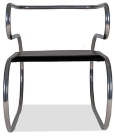 Стул для столовой Kalune Design Mea 725WRH1107, блестящий, черный, 39 см x 57 см x 87 см