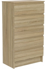 Kummut Top E Shop Malwa M5 70 Sonoma, tamm, 40 x 70 x 120 cm