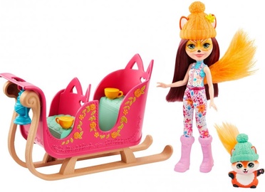Кукла Mattel Enchantimals Snowtastic Sled, 15 см