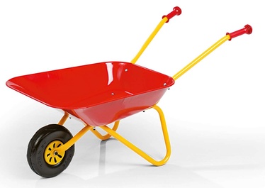 Bērnu ķerra Rolly Toys Wheelbarrow, sarkana, 800 mm x 410 mm