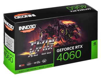 Vaizdo plokštė Inno3D GeForce RTX™ 4060 N40602-08D6-173051N, 8 GB, GDDR6