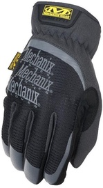 Darba cimdi pirkstaiņi Mechanix Wear FastFit MFF-05-011, ādas imitācija, melna/pelēka, XL, 2 gab.