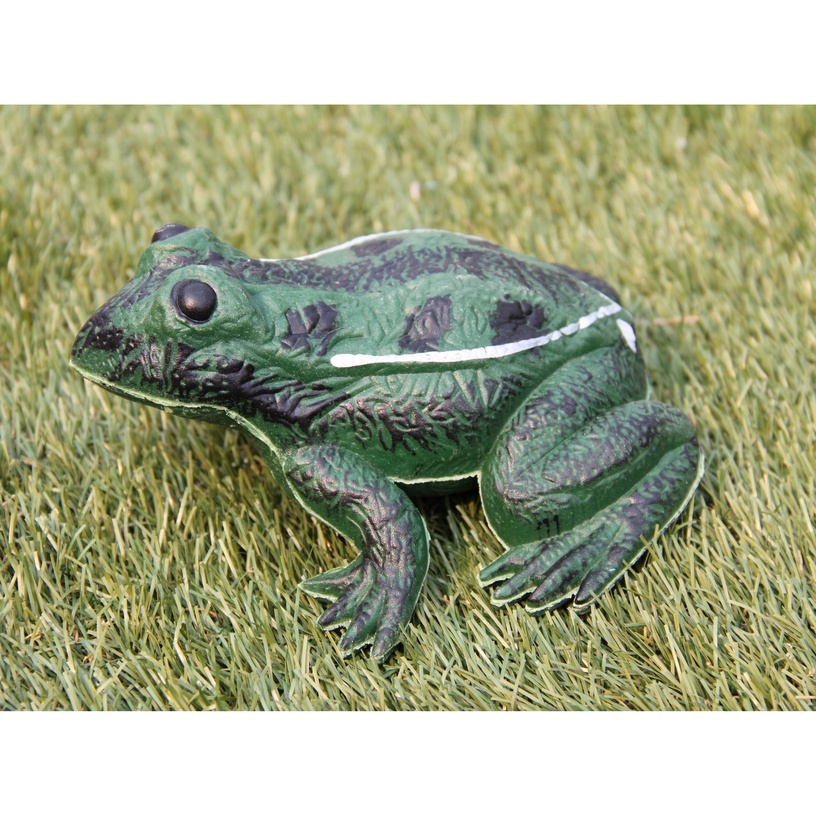 Dekoratsioon "Konn" Garden Center O001, 15 cm x 15 cm x 7 cm, valge/must/roheline