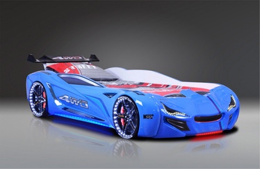 Детская кровать Kalune Design Car Mnv1, синий, 235 x 130 см
