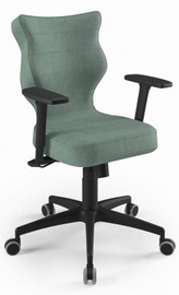 Офисный стул Perto AL05, 40 x 42.5 x 90 - 100 см, черный/зеленый